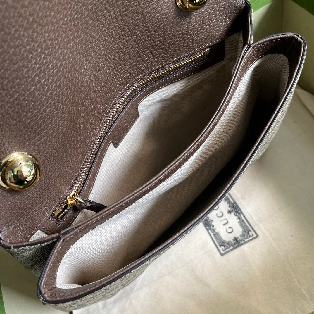 Blondie Medium Top Handle Bag Beige & Ebony Supreme Canvas