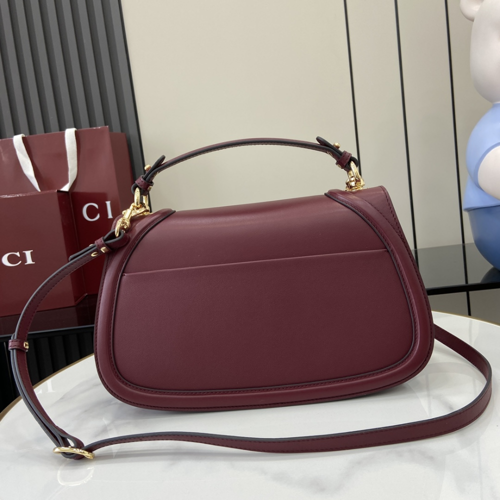Blondie Medium Top Handle Bag Rosso Ancora Red Leather Handbag for Women
