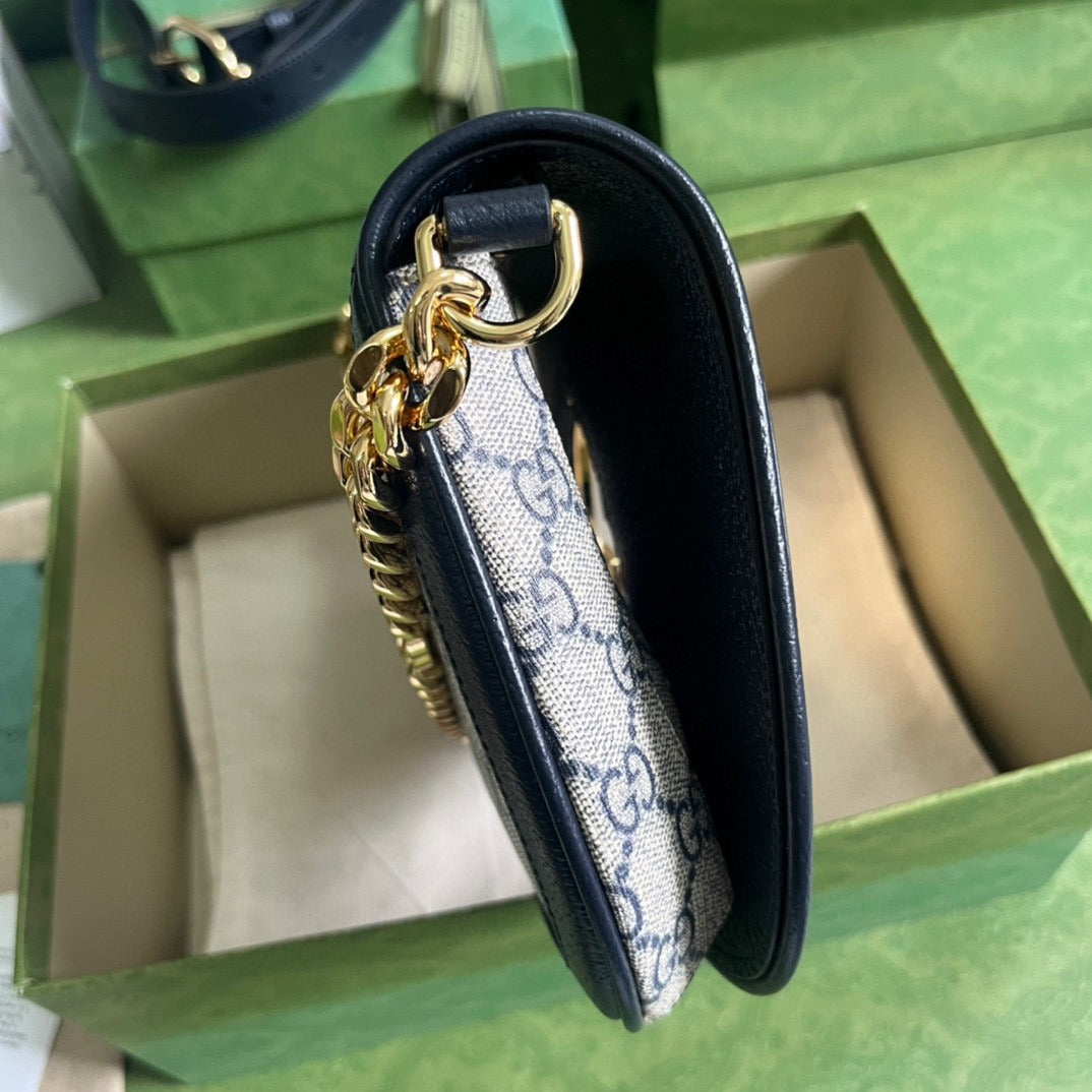 Blondie Shoulder Bag Beige & Blue