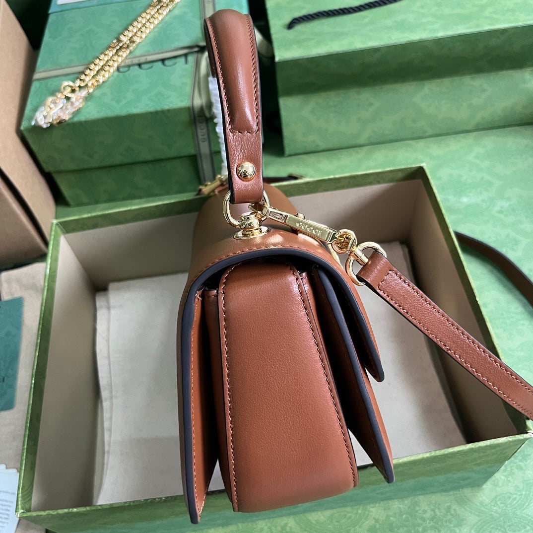 Blondie Small Top Handle Bag Brown