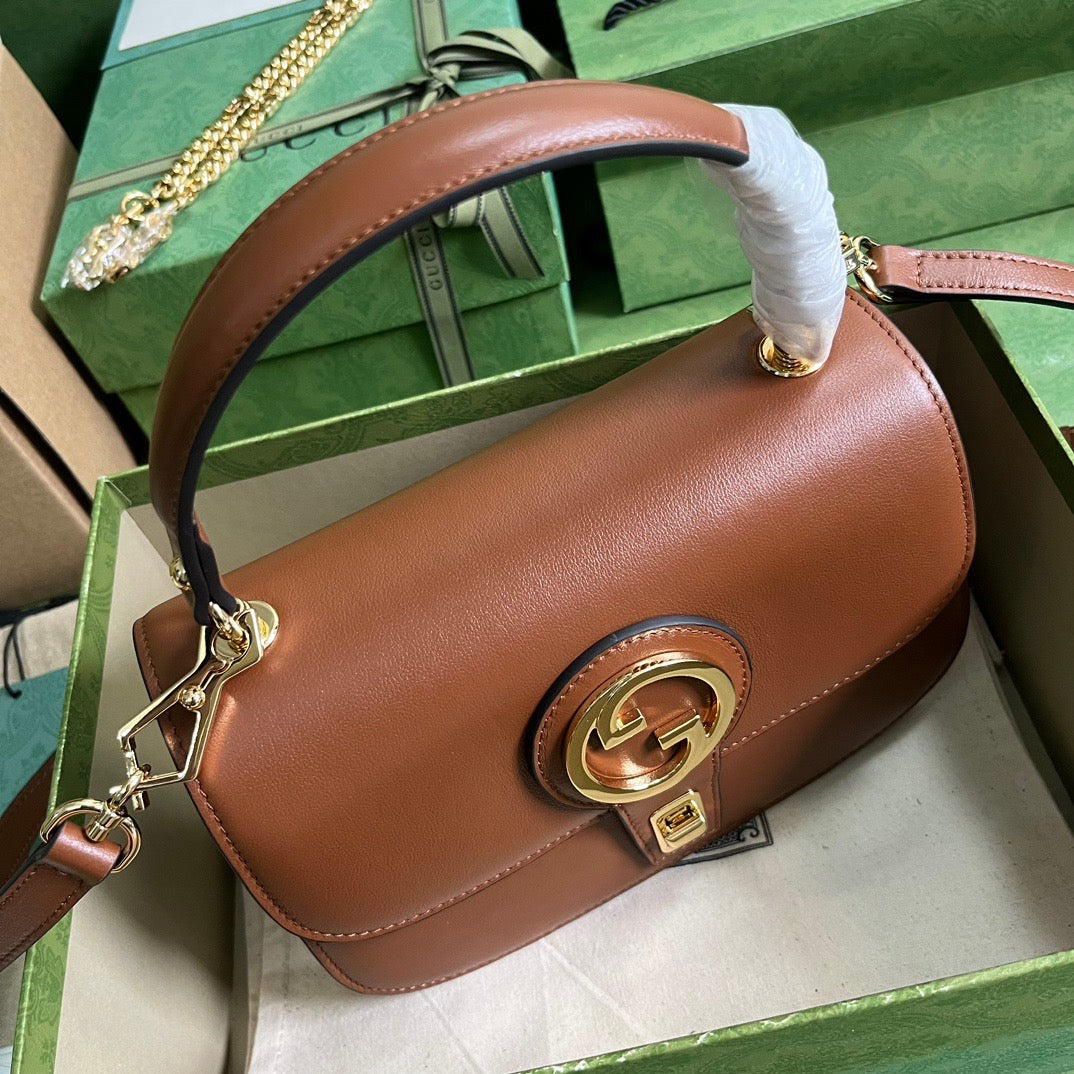 Blondie Small Top Handle Bag Brown
