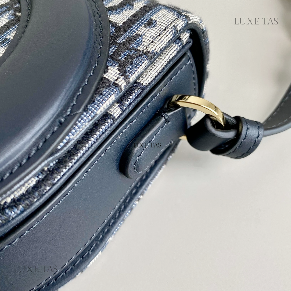 Blue CD Signature Bag With Strap