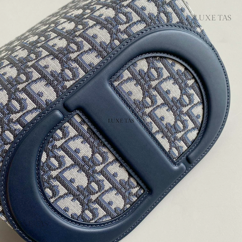 Blue CD Signature Bag With Strap