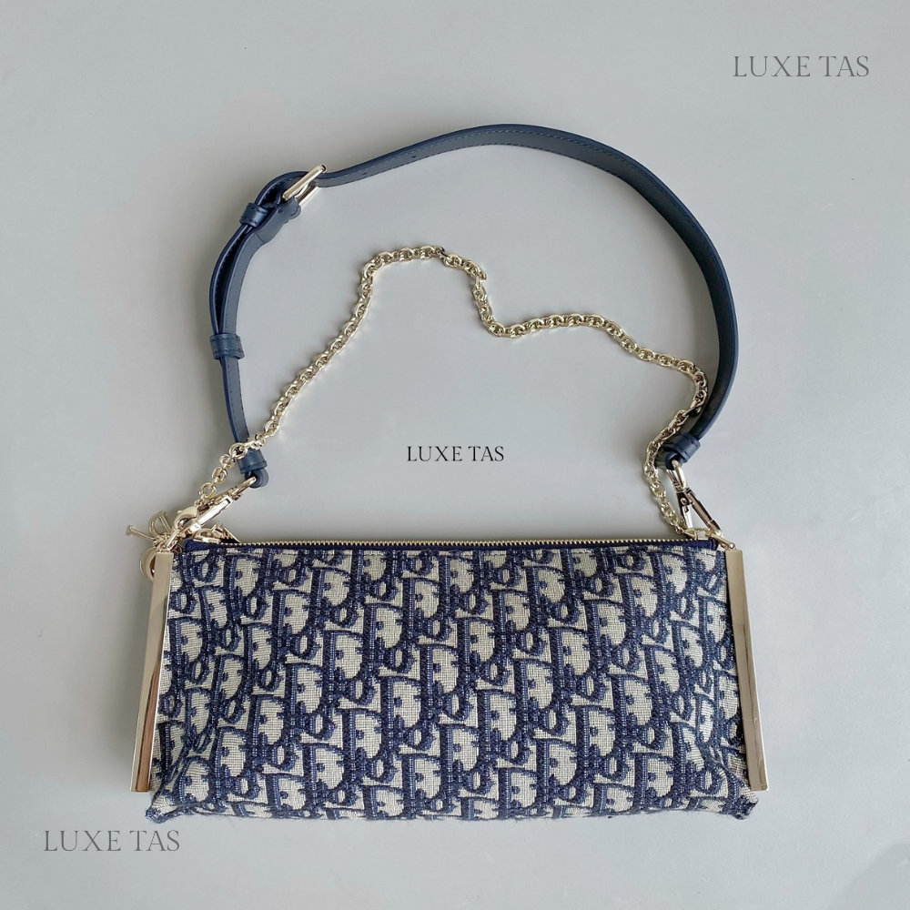Blue Oblique Jacquard D Club Bag