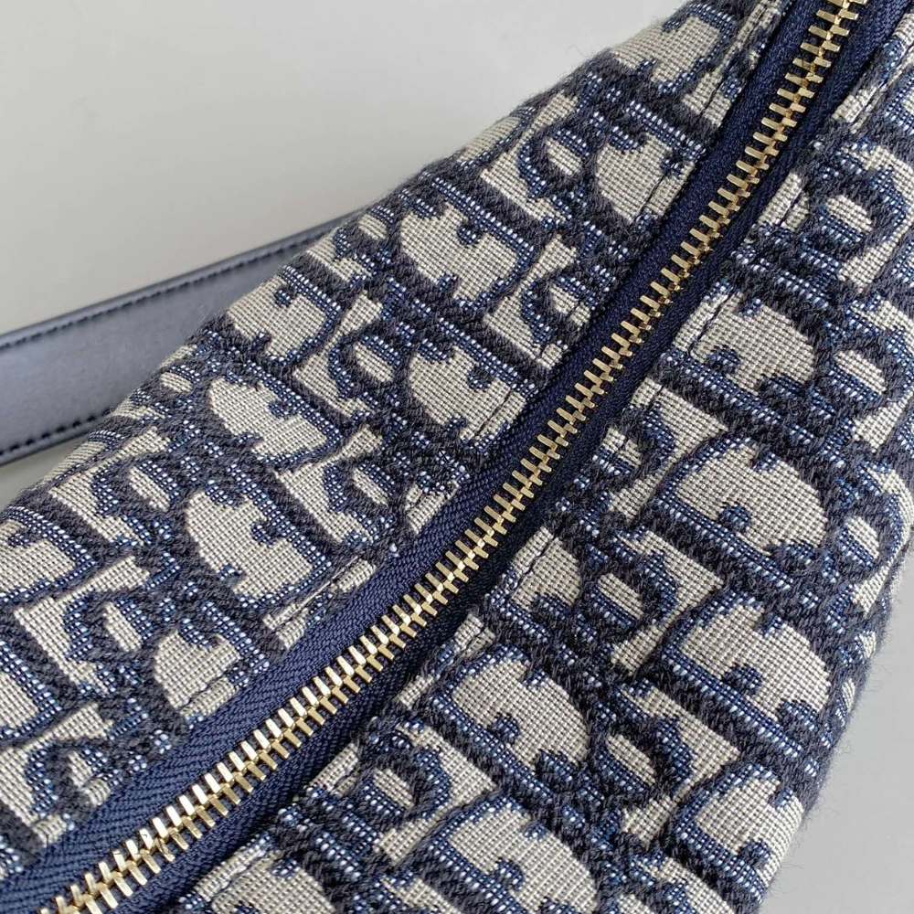 Blue Oblique Jacquard D Club Bag