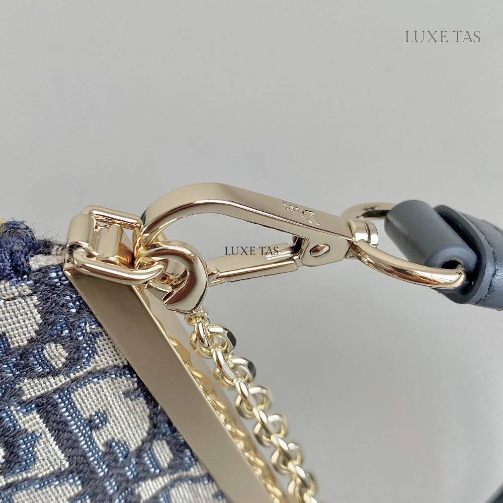 Blue Oblique Jacquard D Club Bag