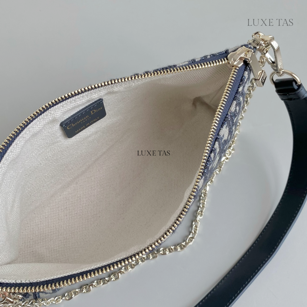 Blue Oblique Jacquard D Club Bag