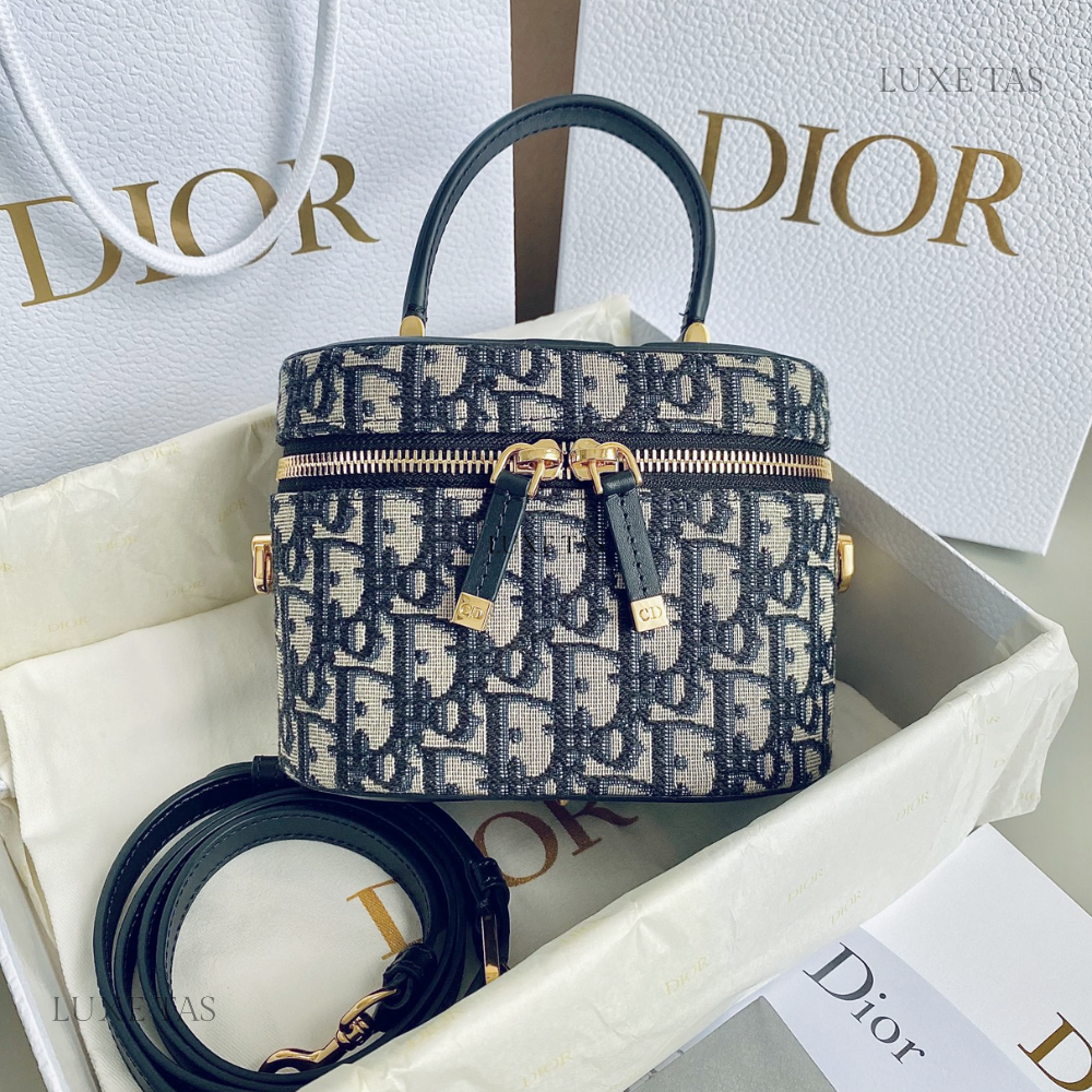 Blue Small CD Signature Vanity Case