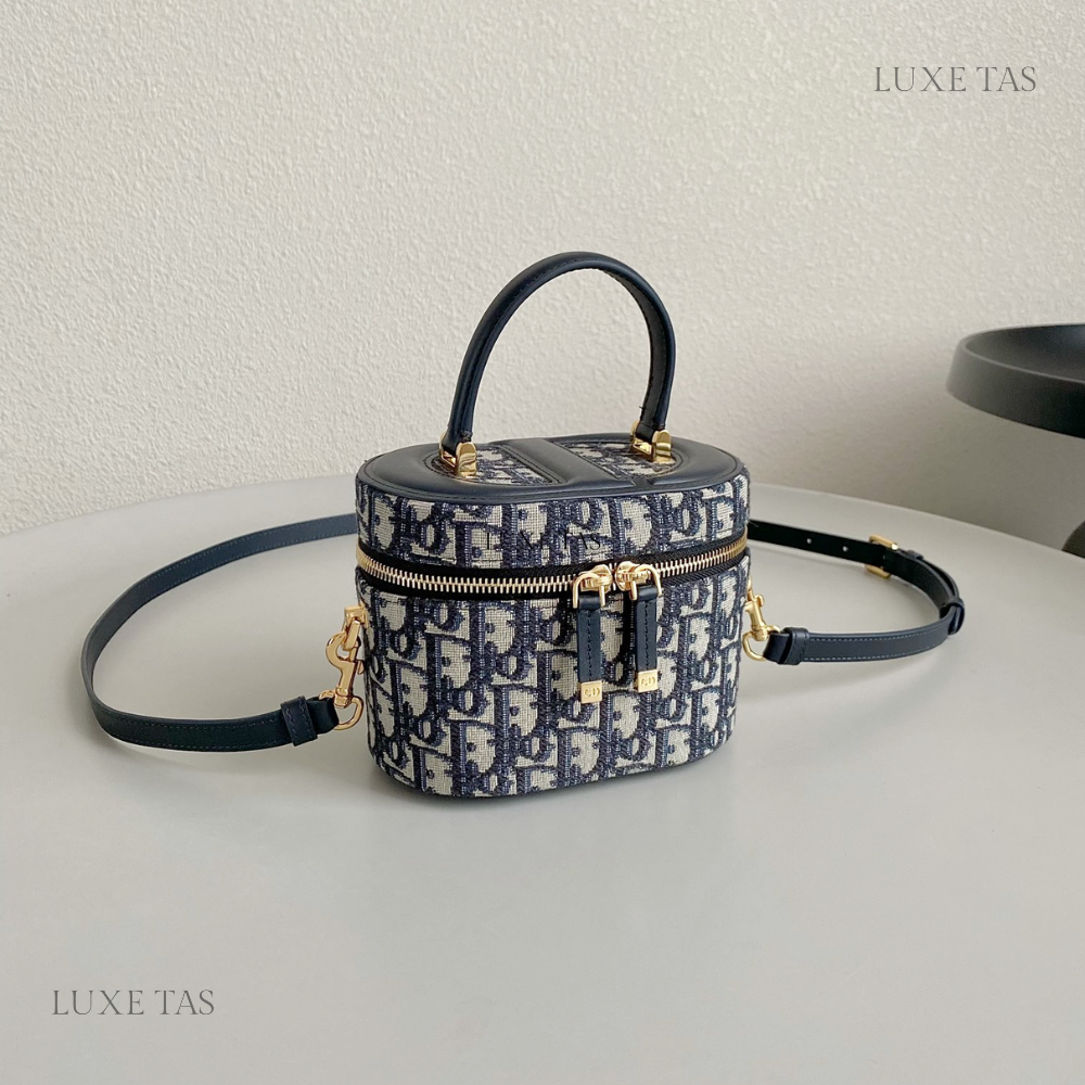 Blue Small CD Signature Vanity Case