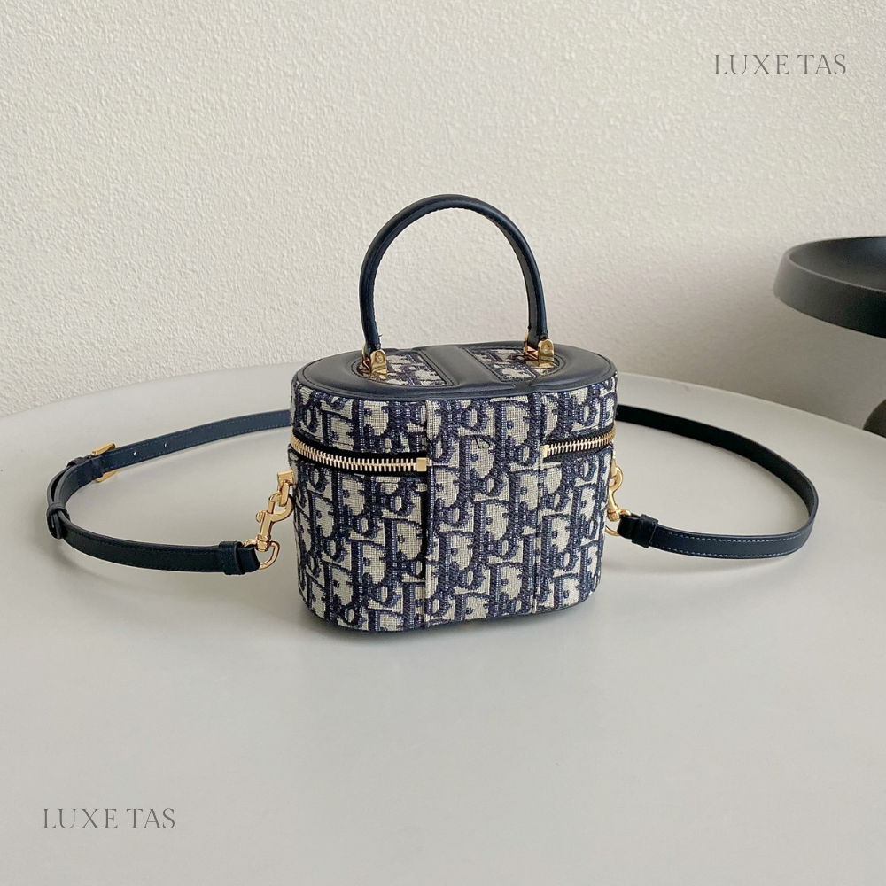 Blue Small CD Signature Vanity Case