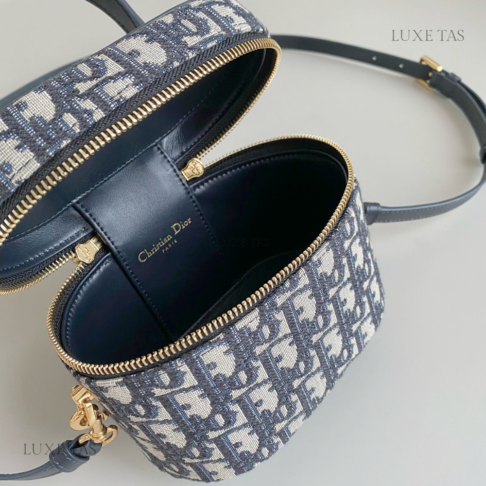 Blue Small CD Signature Vanity Case