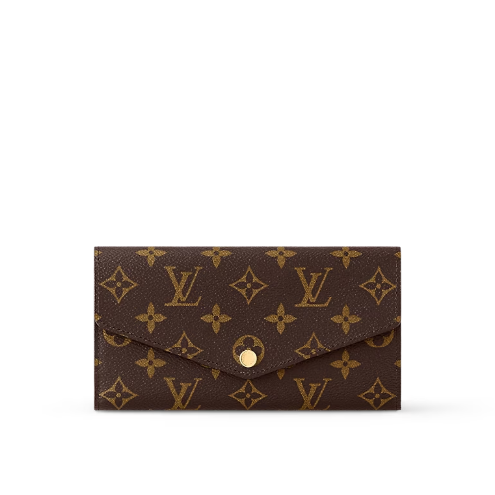 Brown Monogram Canvas Sarah Wallet - Leather Wallet for Women