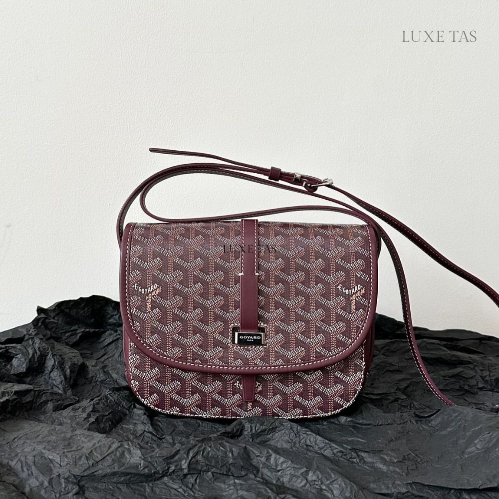 Burgundy Belvedere PM Bag - Leather Crossbody Bag for Women