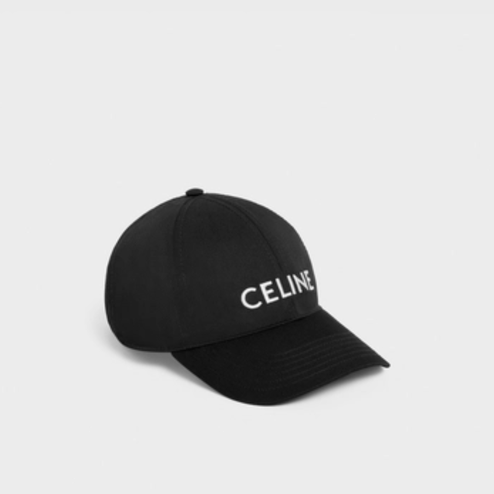 Designer black baseball cap on sale