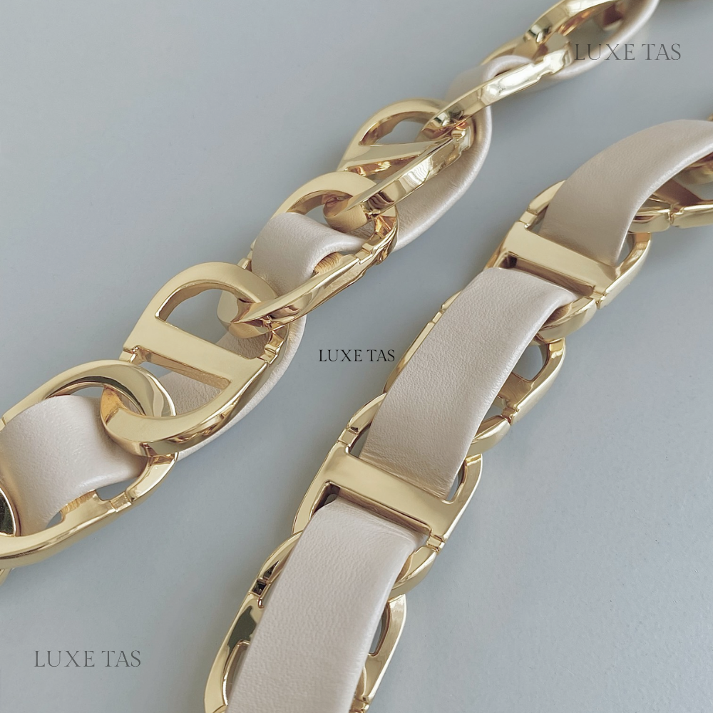 Caramel Beige CD Signature Bag With Strap