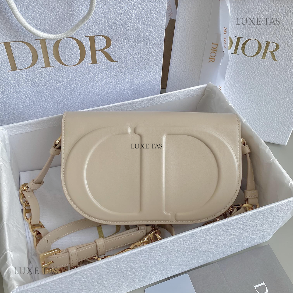 Caramel Beige CD Signature Bag With Strap