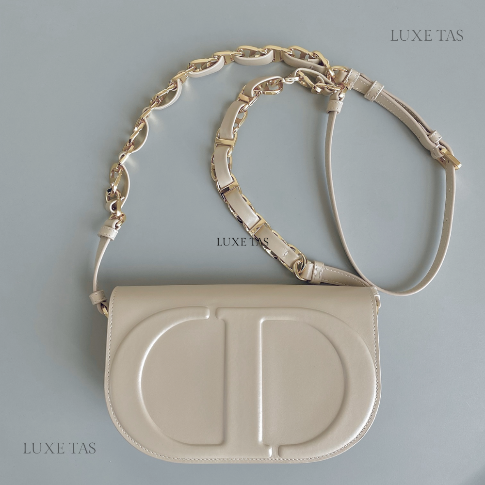 Caramel Beige CD Signature Bag With Strap