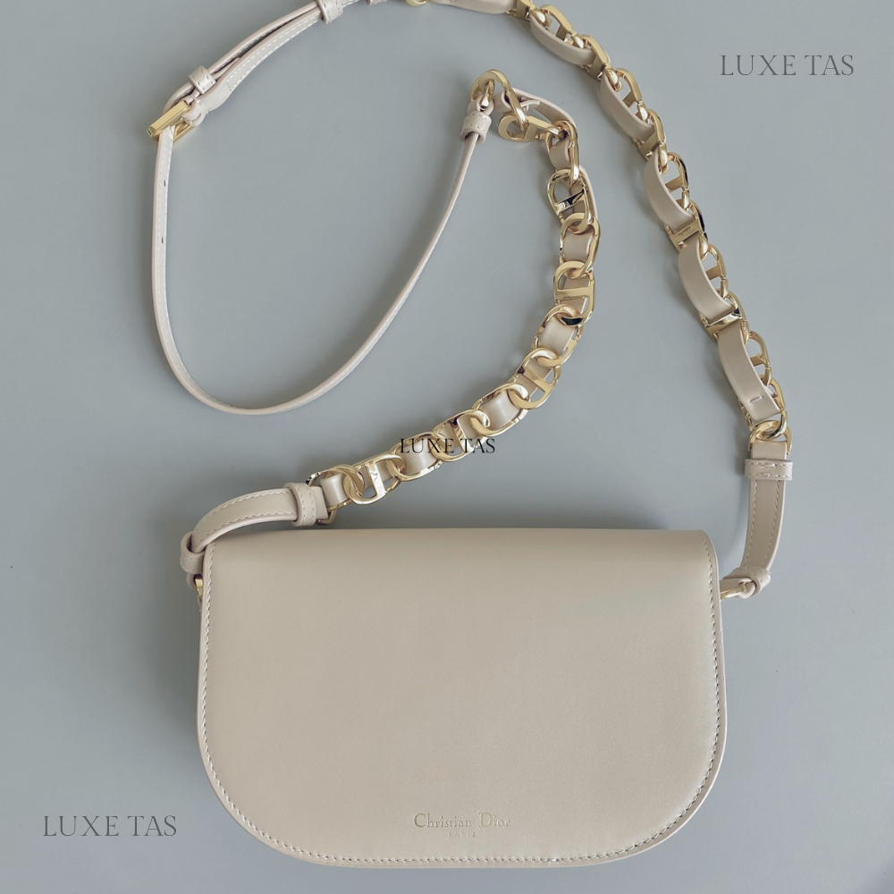 Caramel Beige CD Signature Bag With Strap
