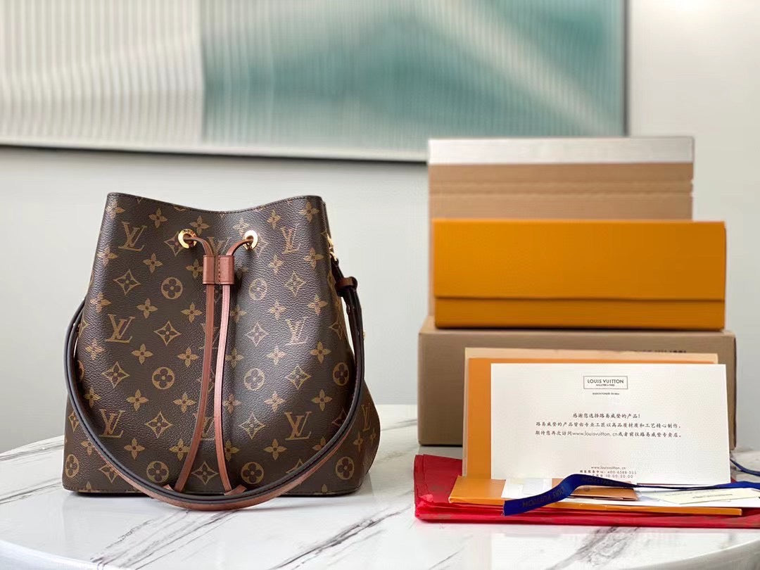 Caramel Monogram NéoNoé MM