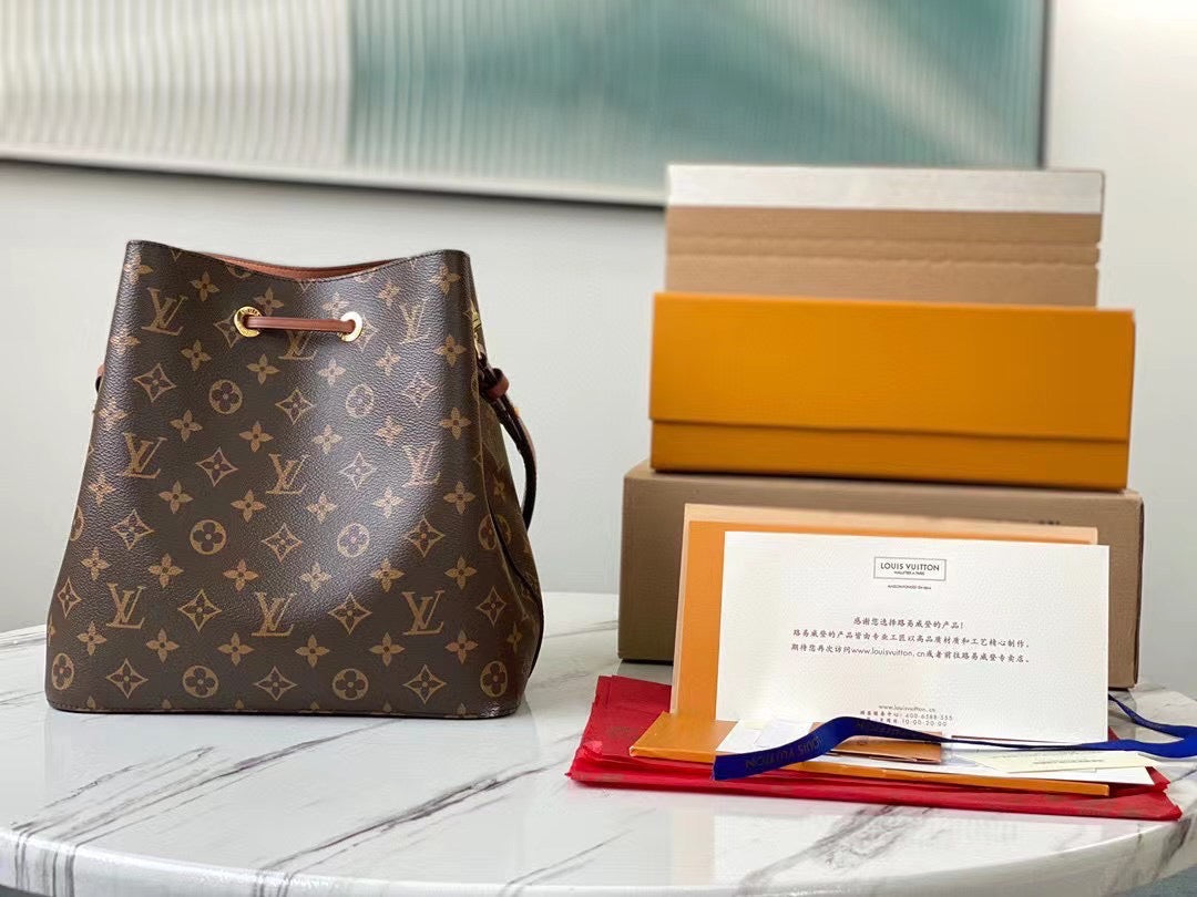 Caramel Monogram NéoNoé MM