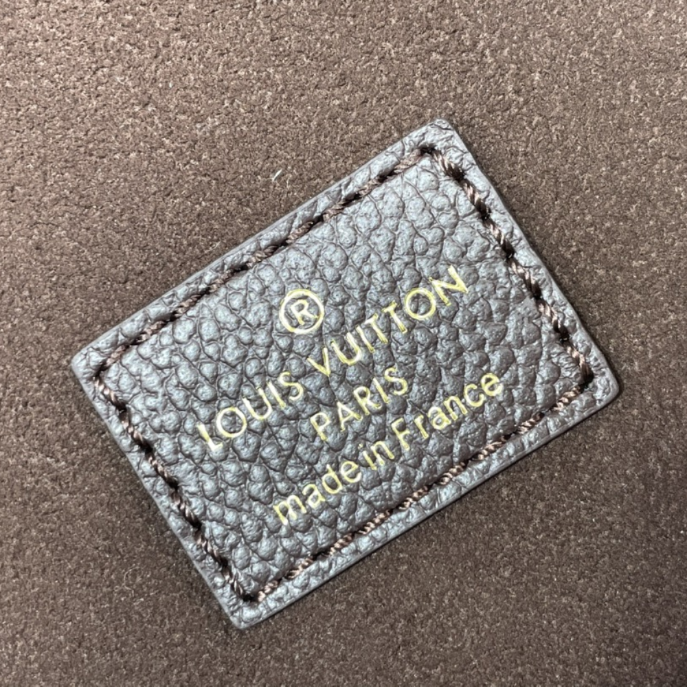 Chocolate Monogram Empreinte Leather Loop Hobo Leather Crossbody Bag for Women