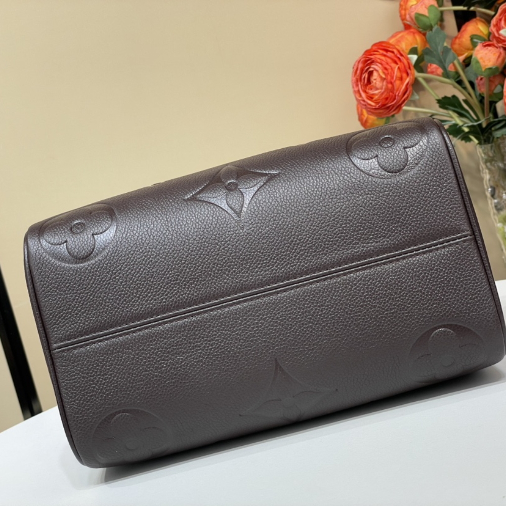 Chocolate Monogram Empreinte Leather Speedy Bandoulière 25 Leather Crossbody Bag for Women