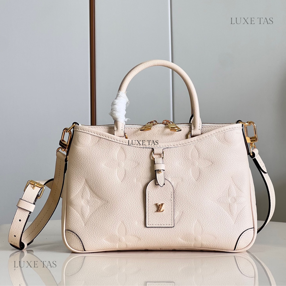 Creme Empreinte Leather Trianon PM - Leather Handbag for Women
