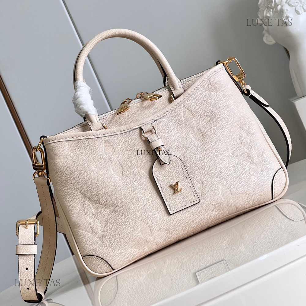 Creme Empreinte Leather Trianon PM - Leather Handbag for Women