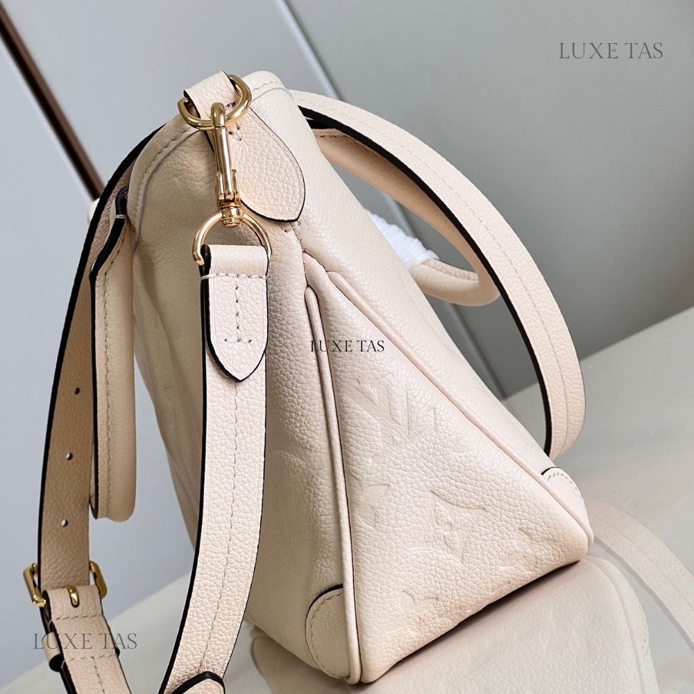 Creme Empreinte Leather Trianon PM - Leather Handbag for Women