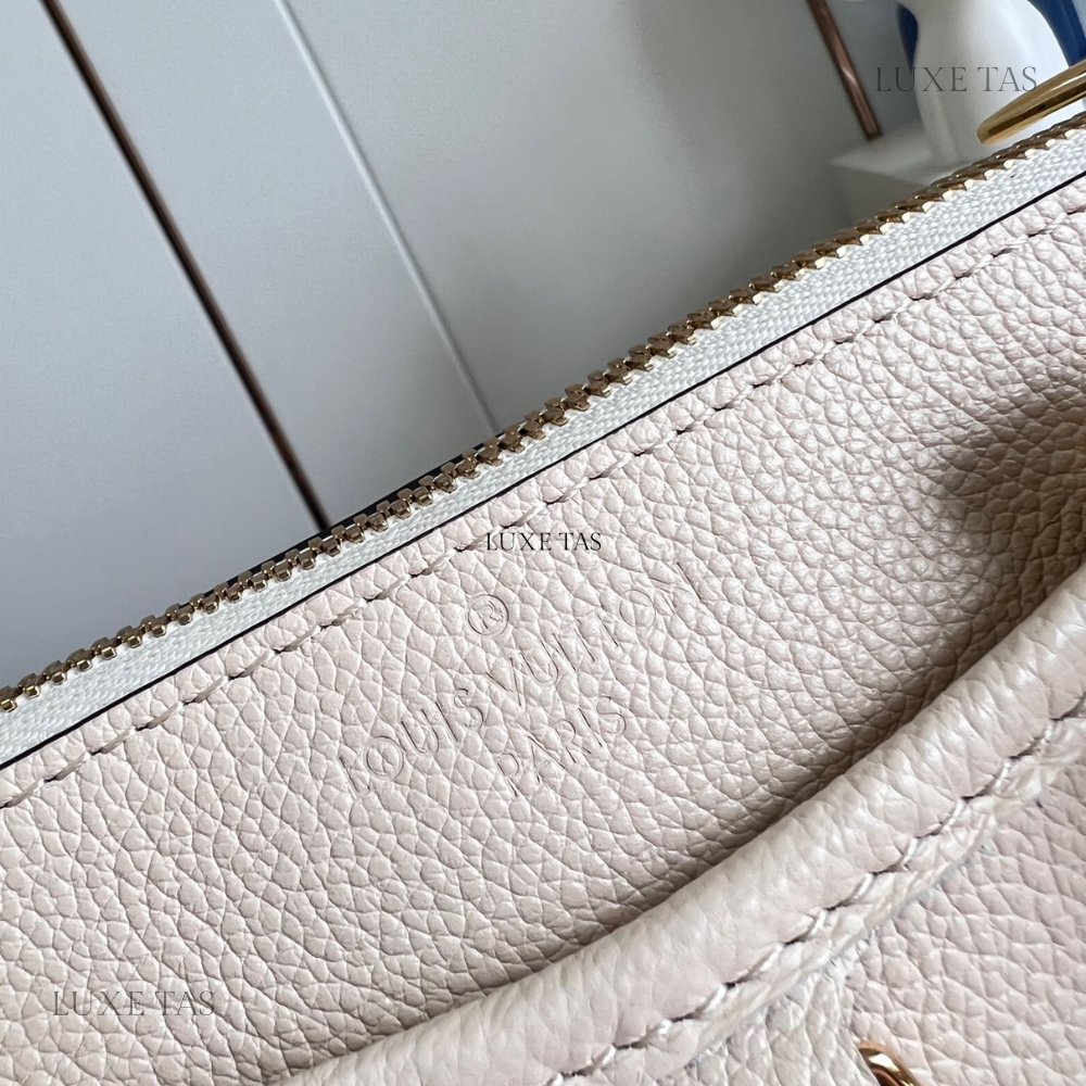 Creme Empreinte Leather Trianon PM - Leather Handbag for Women