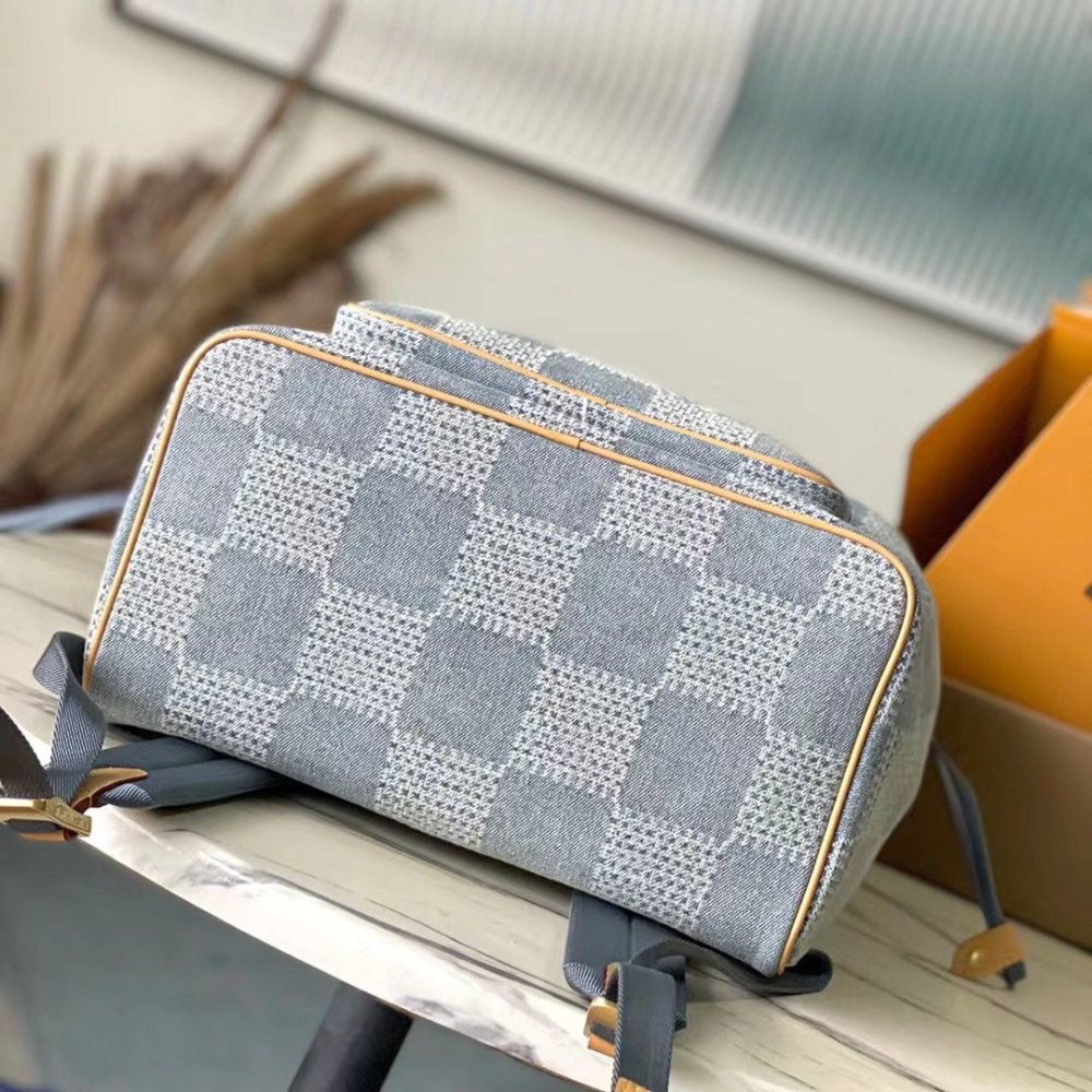 Damier Denim Montsouris Backpack for Men