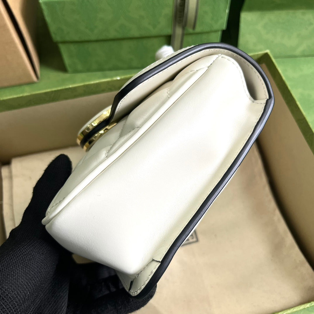 Deco Mini Shoulder Bag White
