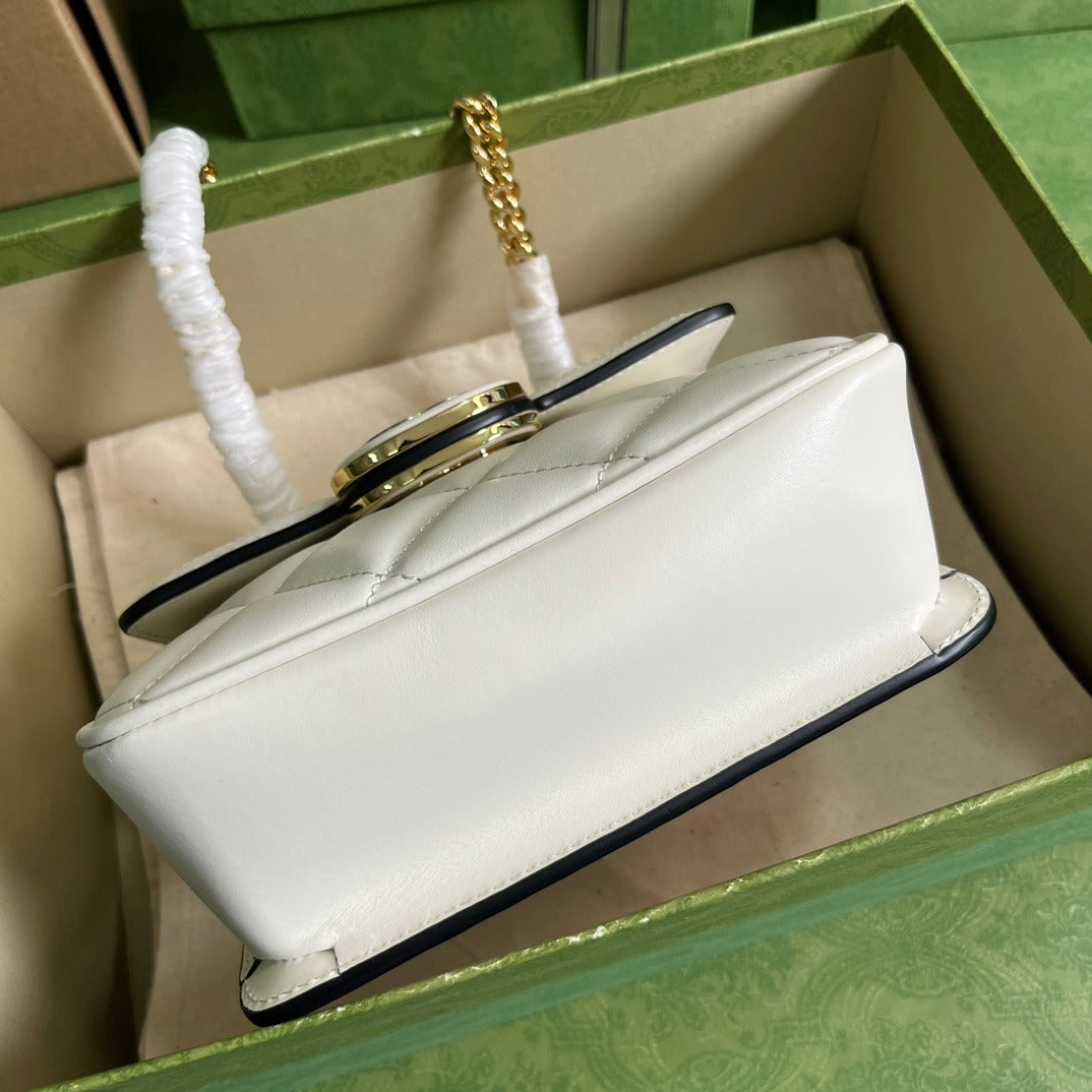Deco Mini Shoulder Bag White