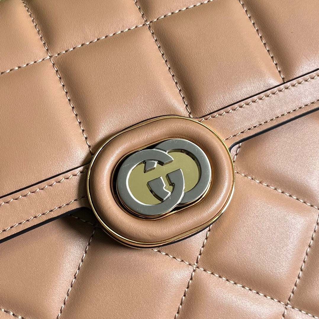 Deco Small Shoulder Bag Rose Beige