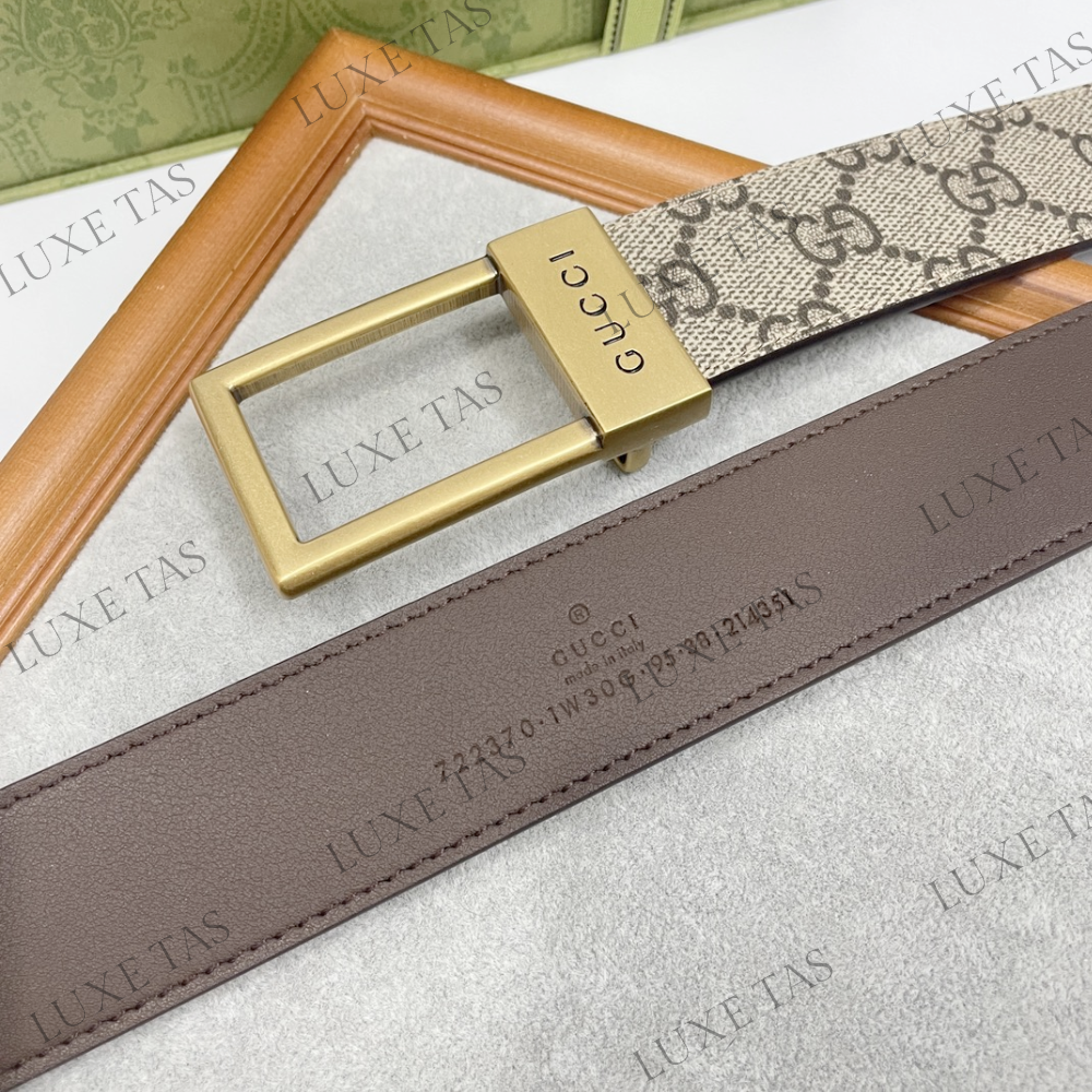 GG Belt With Rectangular Buckle