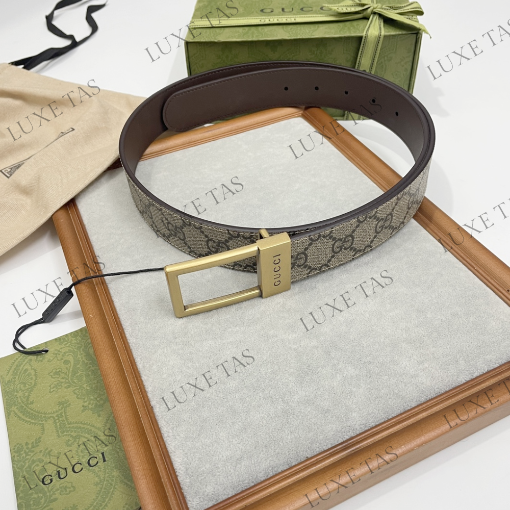 GG Belt With Rectangular Buckle