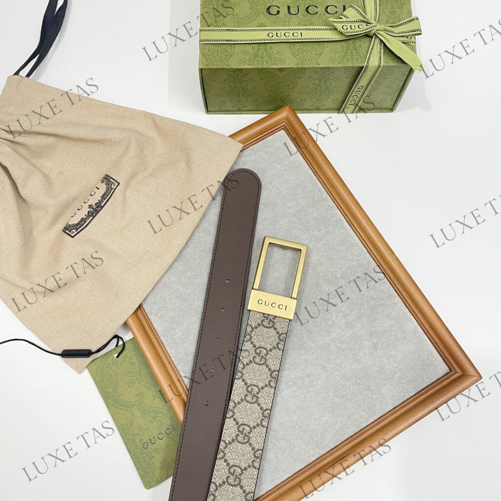 GG Belt With Rectangular Buckle