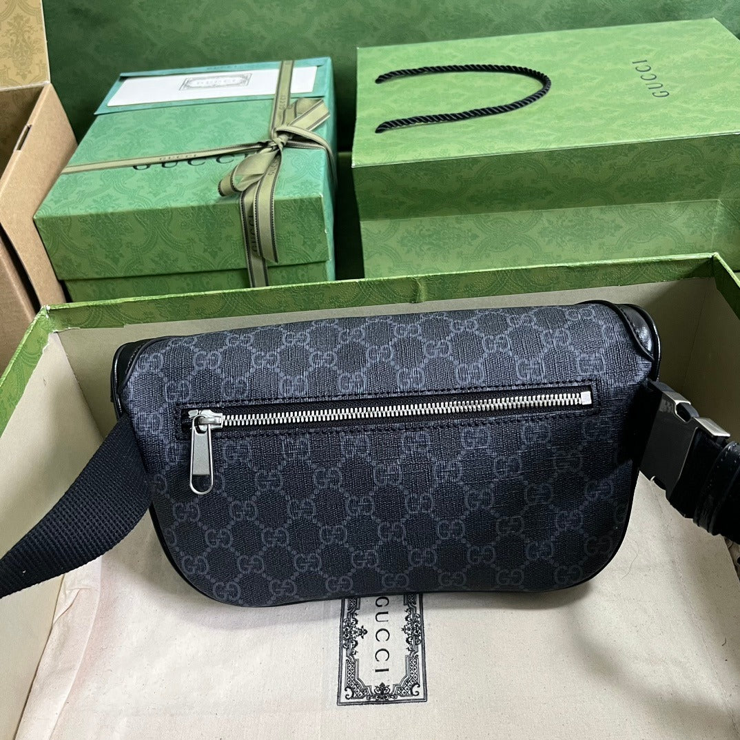 GG Large Belt Bag Beige & Black