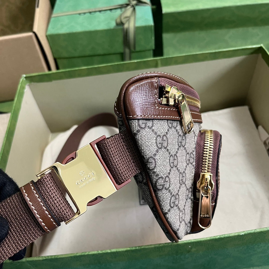 GG Large Belt Bag Beige & Ebony