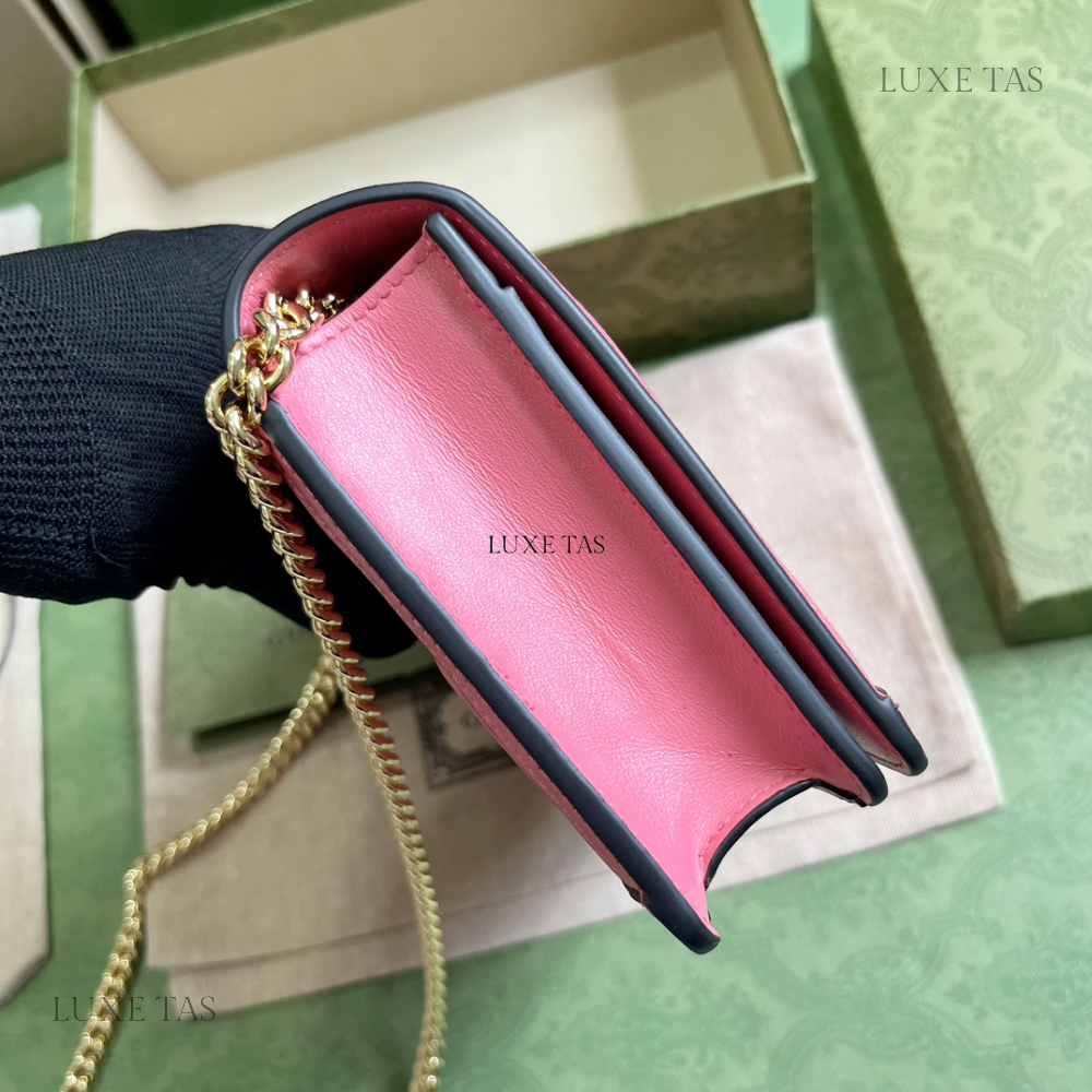 GG Matelassé Chain Wallet