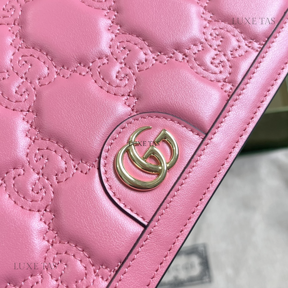 GG Matelassé Chain Wallet
