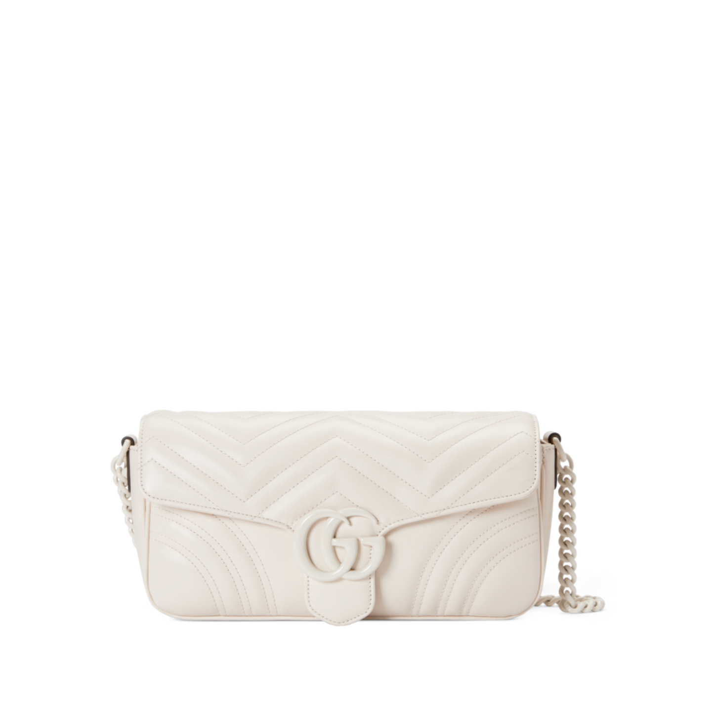 GG Marmont Matelassé Shoulder Bag White