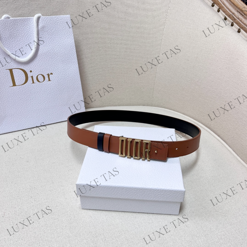 Golden Saddle and Black D-Fence Reversible Belt
