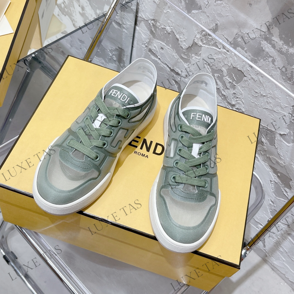 Green Mesh Low Tops FF Match