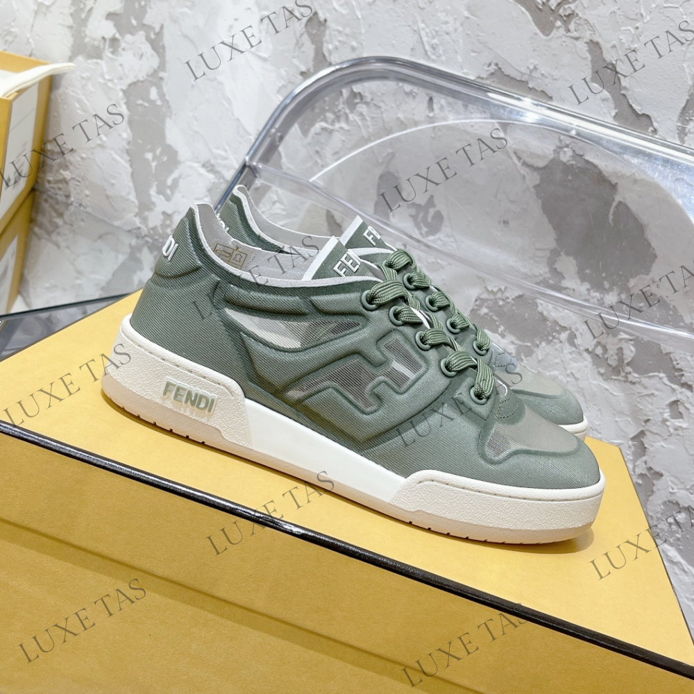 Green Mesh Low Tops FF Match