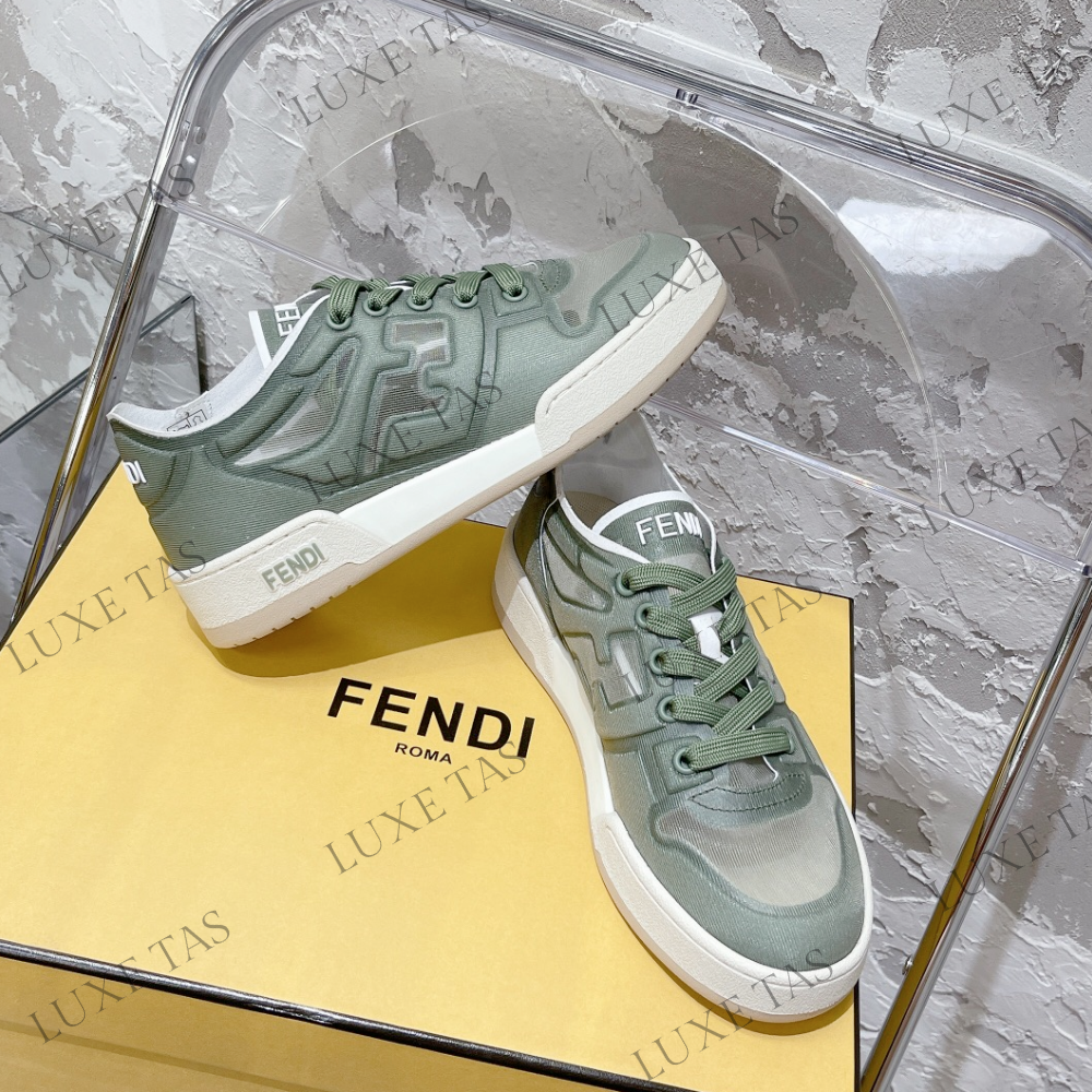 Green Mesh Low Tops FF Match