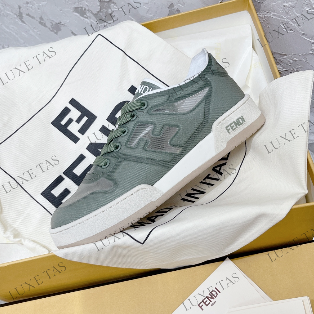 Green Mesh Low Tops FF Match