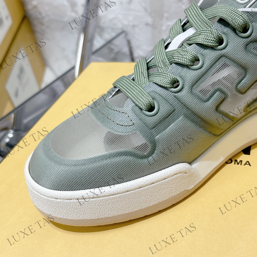 Green Mesh Low Tops FF Match