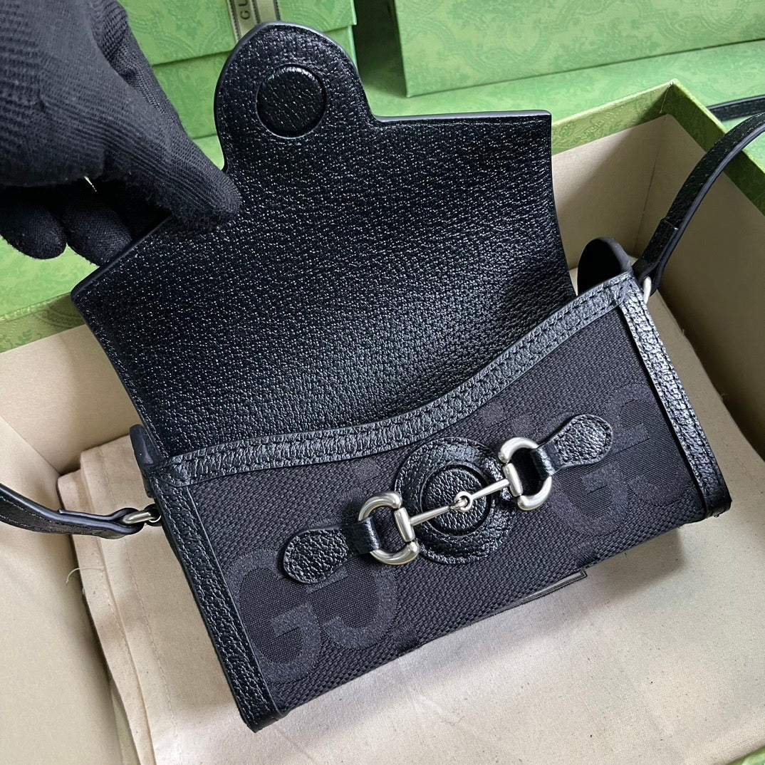 Horsebit 1955 Jumbo Gg Mini Bag Black
