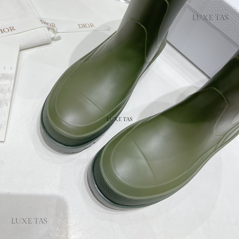 Khaki DRunion Rain Boot - Designer Boots & Ankle Boots for Women